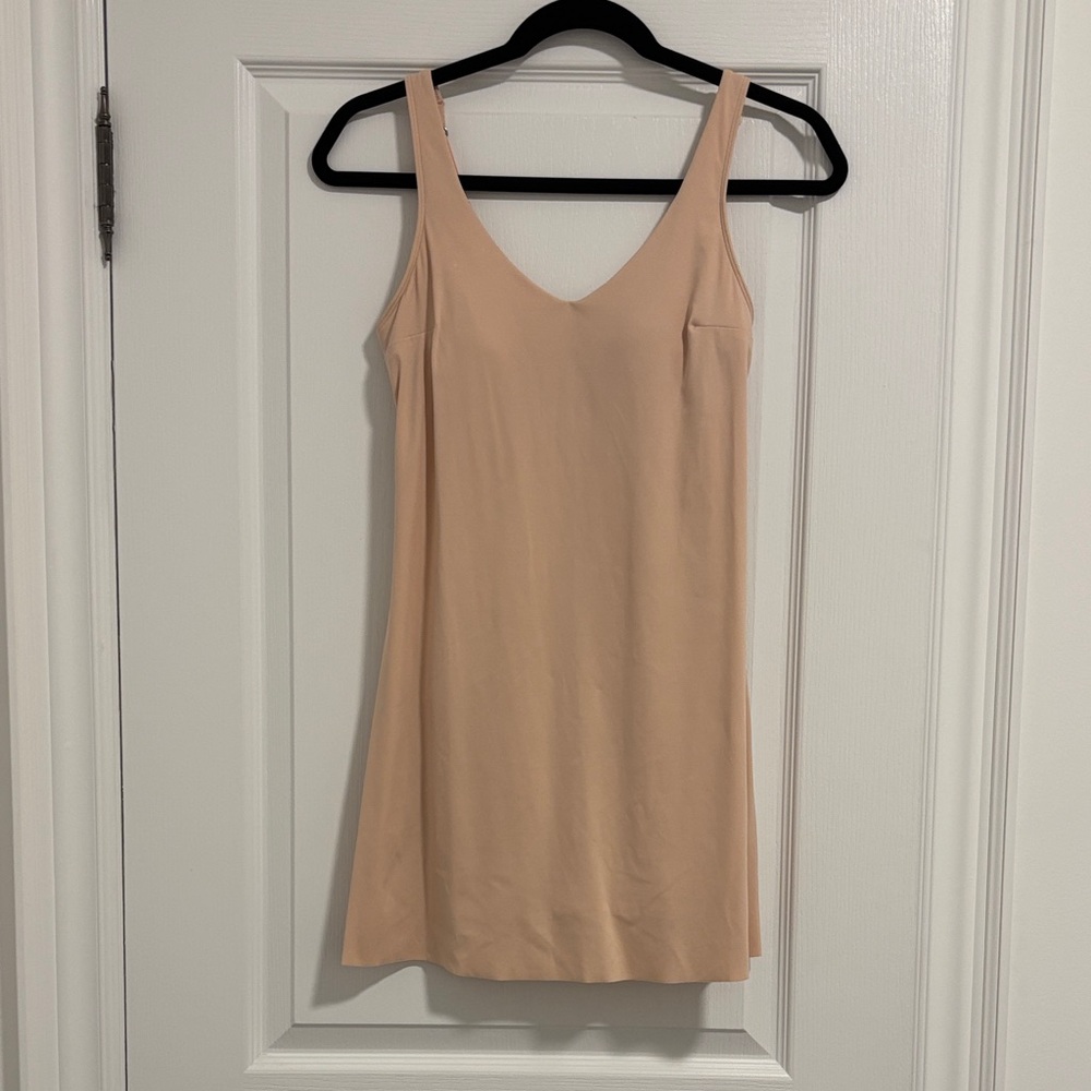 Beige Sleeveless Dress